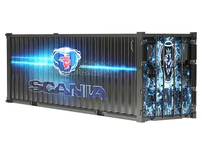 Scania R1000 Low-poly 3D model