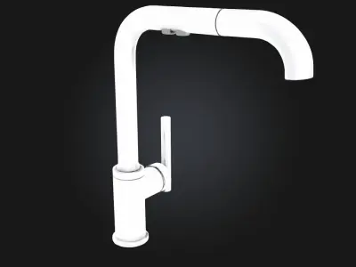 Chrome Kitchen Faucet Modern Functional Design for Everyday Use 3D model