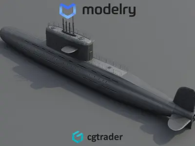 Submarine 3D model 29
