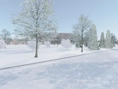 Winter Construction Site 3D model purchase