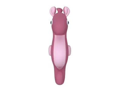 Seahorse plushie toy 3D model