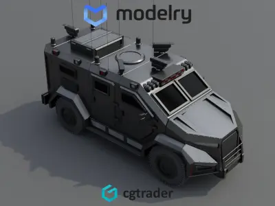 SWAT Vehicle 3D model buy