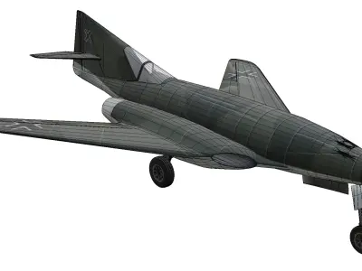 Messerschmitt Me 262 HG III Low-poly 3D model