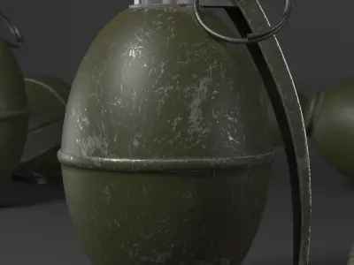 Hand Grenade 3D model 3