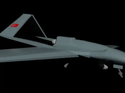 Bayraktar TB2 drone 3D model