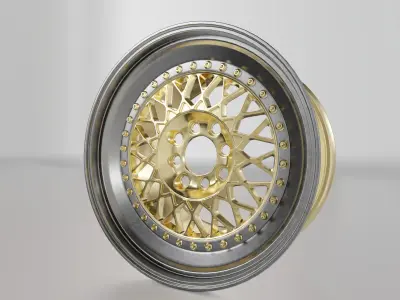 BBS Wheel Low-poly 3D model