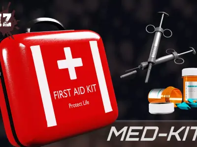 NZ MedKit Low-poly 3D model