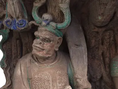Deity Statue Sculpture31 3D model