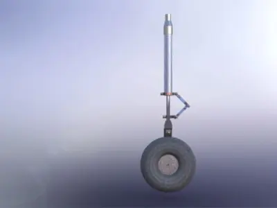 Retract leg Free 3D model