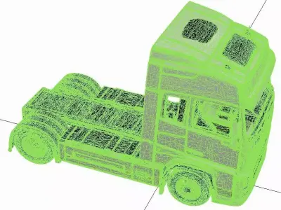 Volvo FH Semi Truck Transport Vehicle Model 3D model