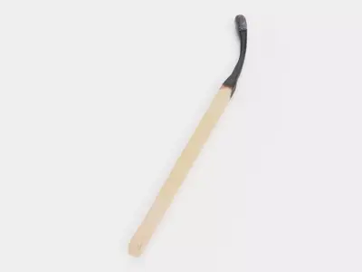 Burned Safety Match V2 - Realistic Single Matchstick 3D model