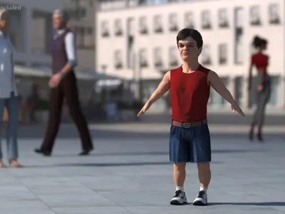  Casual Summer Set with Tank Top for Dwarf Man 