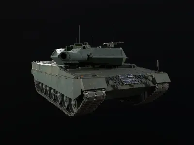 Leopard 2A5 Low-poly 3D model