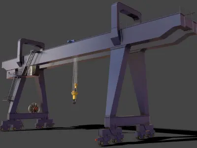 PBR Double Girder Gantry Crane V2 - Multi color Pack
