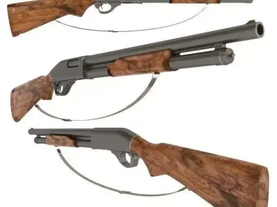 Shotgun m870 3D model