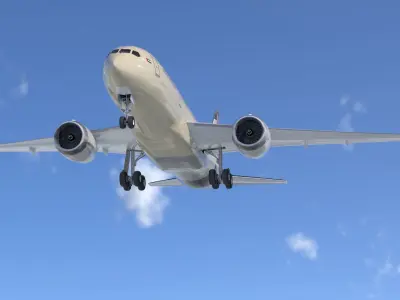 Boeing B- 787 Dreamliner Etihad Airlines High detailed model 3D model