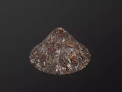 Garbage Pile 3D Model Low-poly 3D model