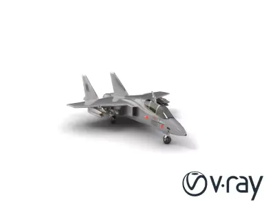 IronFang Bomber Titanium Hull Twin Stabilizers model pack Low-poly 3D model