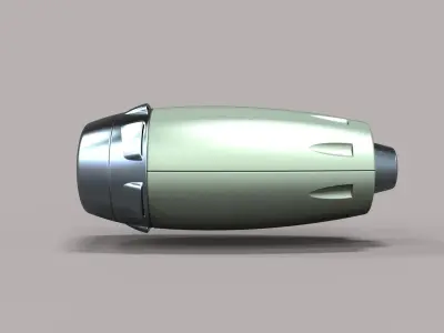 Jet engine 4 3D model