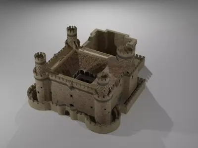 Spanish Castle Manzanares el Real 3D model