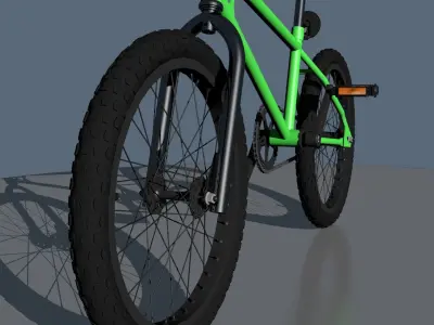 BMX bike Low-poly 3D model purchase