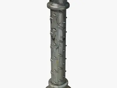 Ancient Column Low-poly 3D model get