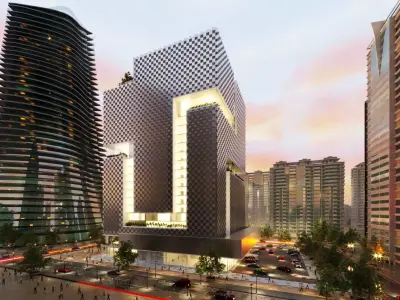 Tower in a city FULL Residential building Corona 3D model