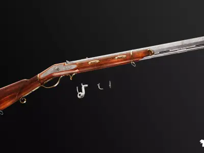 FPS Western Guns Vol 2 Low-poly 3D model