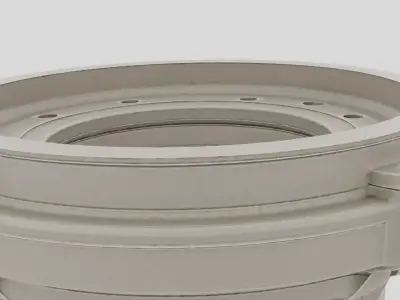 Industrial Factory Motor Mount Base for 3D print 3D model