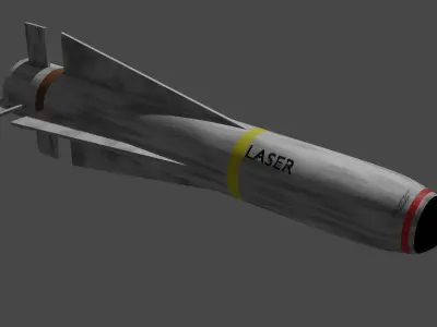 AGM-65 rocket launcher 3D model
