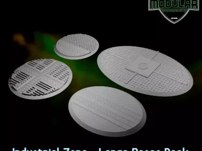 Industrial Zone - Large Bases Pack 3D print model
