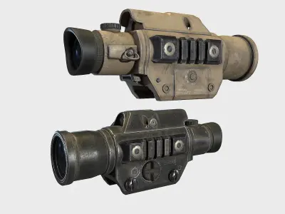 Optical Scope 8  Low-poly 3D model