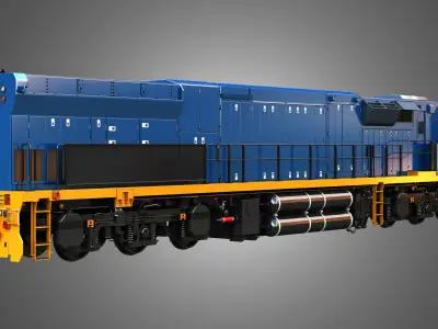 C44aci - Heavy Duty Diesel Electric Locomotive 3D model