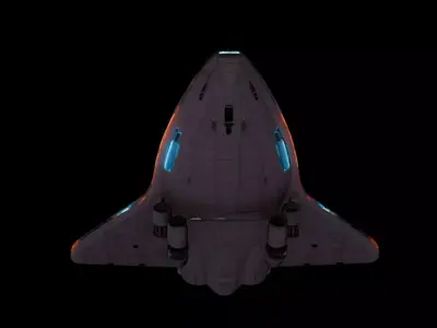 SpaceShip 3D model by mawenzhi999