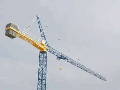Construction Crane 2 - Hammerhead Tower Crane 3D model