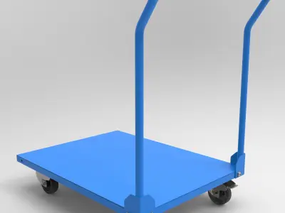 Platform trolley 3D model get