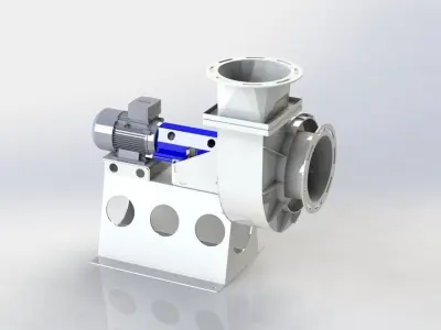 Industrial Centrifugal fan 3D model purchase