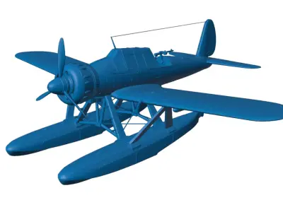 1-32 scale Arado Ar 196 A-3 Reconnaissance Monoplane Free 3D model