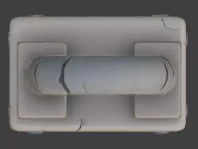 Ancient Egyptian Stone Locking Mechanism Low-poly 3D model