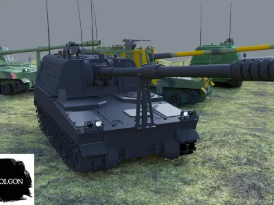 FIRTINA OBUSU Turkish Army 3D model