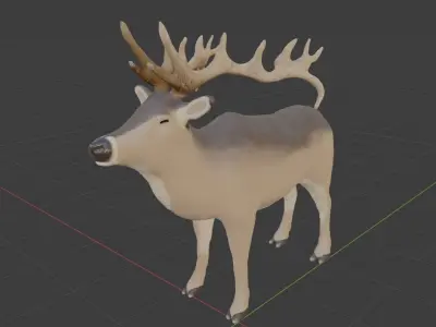 Elk Model Rigged 3D model