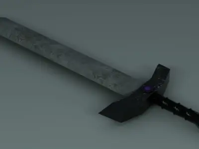 low-poly sword Free low-poly 3D model order