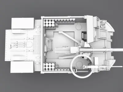 M7 Priest Scale model 3D print model