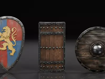 Fantasy Weapons Pack  20 GameReady 3D Models Low-poly 3D model