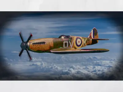 Spitfire 3D Model Low-poly 3D model