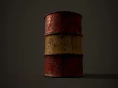 oil barrel Free 3D model shop