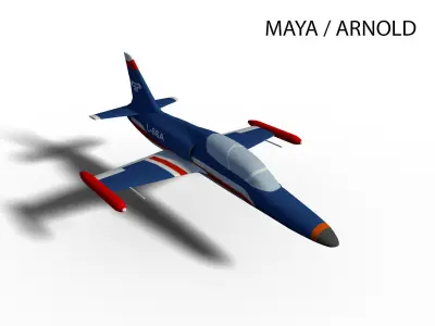 AERO L-159A Low-poly 3D model