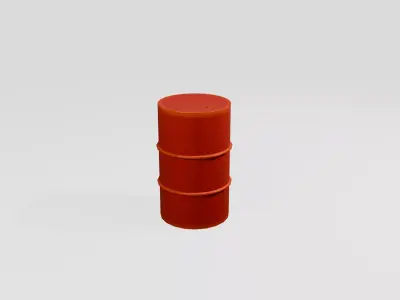 Game Ready - Clean and Rusty textures - Barrel Low-poly 3D model