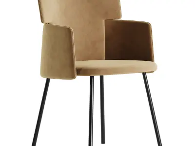 axe woo chair canto table 3D model