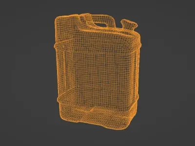 Gasoline Can Low-poly 3D model